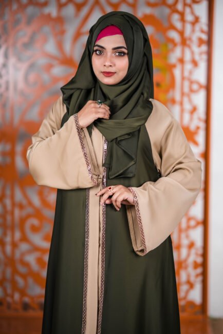 Dark Olive Premium Simraan Borka ✨